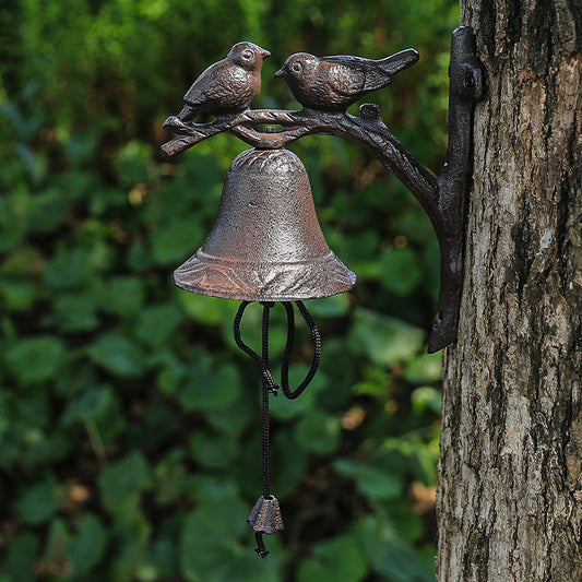 Cast Iron Double Bird Bell