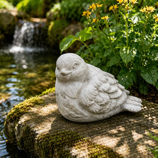 Cement Bird Statue