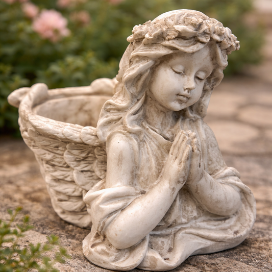 Resin Angel Girl Planter
