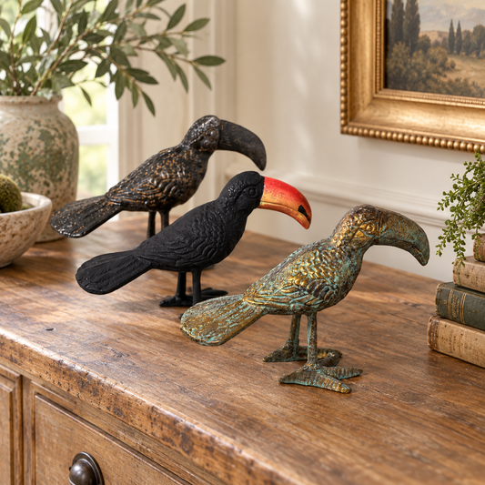 Iron Toucan Figurine