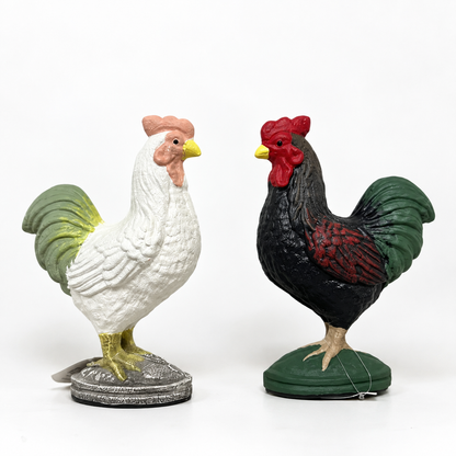Cast Iron Rooster Statue