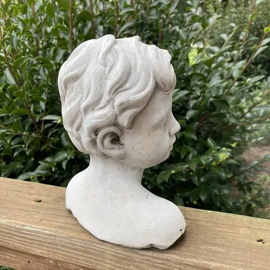 Cement Boy Statue