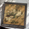 Wall Decor with Wood Carved Frame