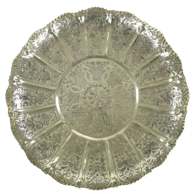 Vintage Moroccan Silver Tray