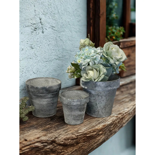 Zinc Flower Pot