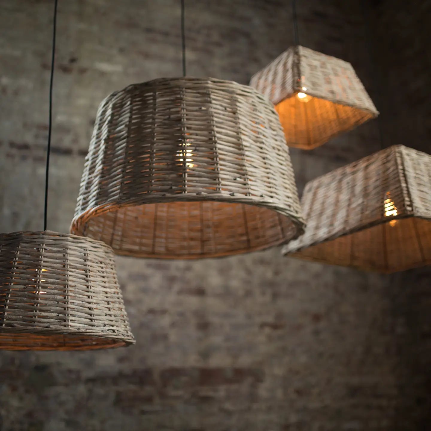 Handwoven Round Pendant Shade