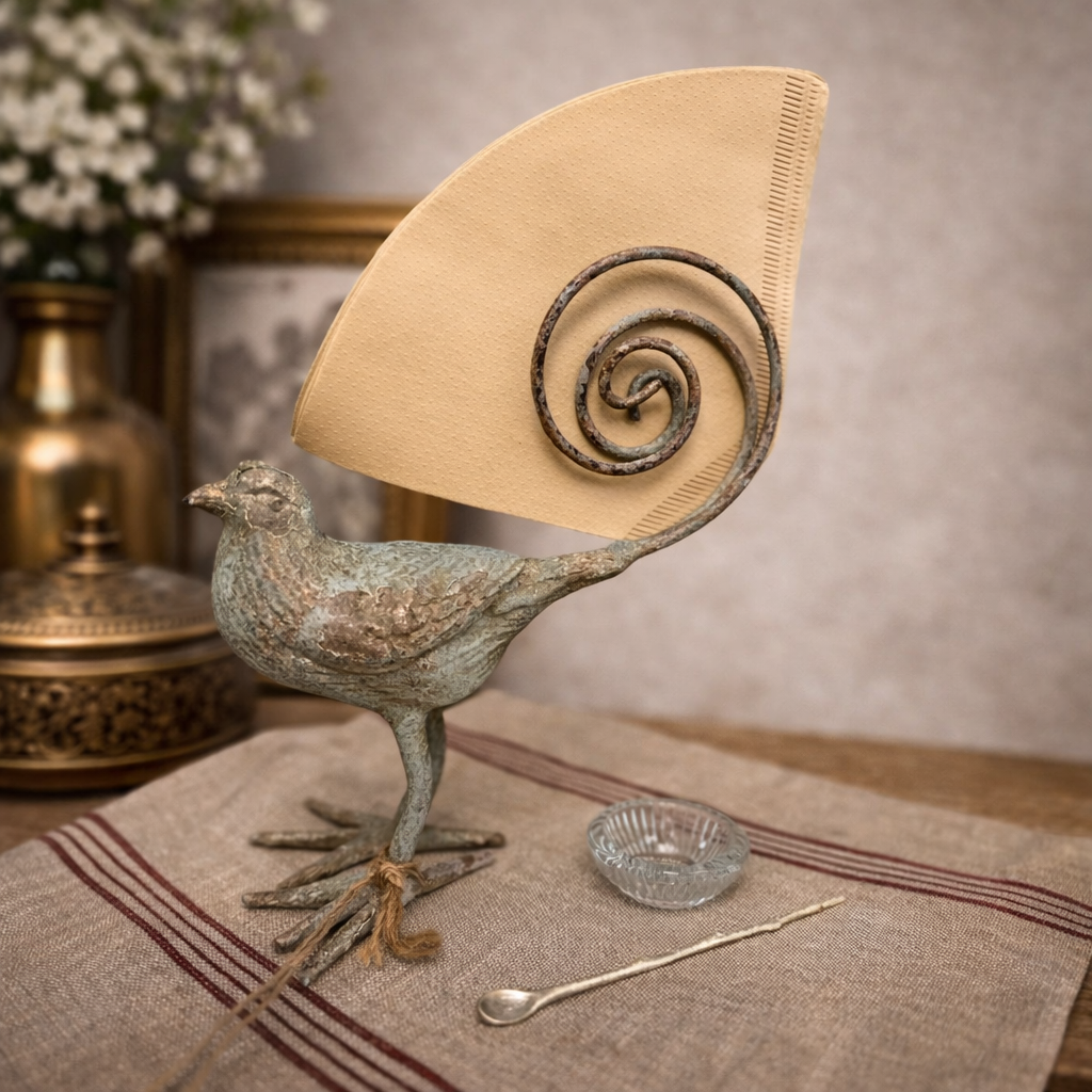 Cast Iron Bird Napkin Holder