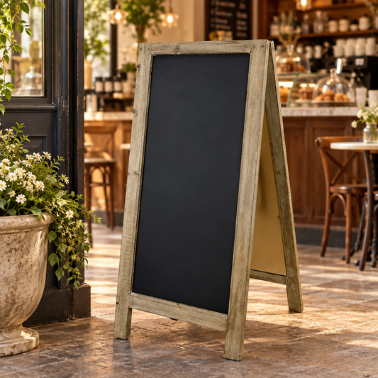 Rustic Recycled Pine Extra Large Standing Chalkboard