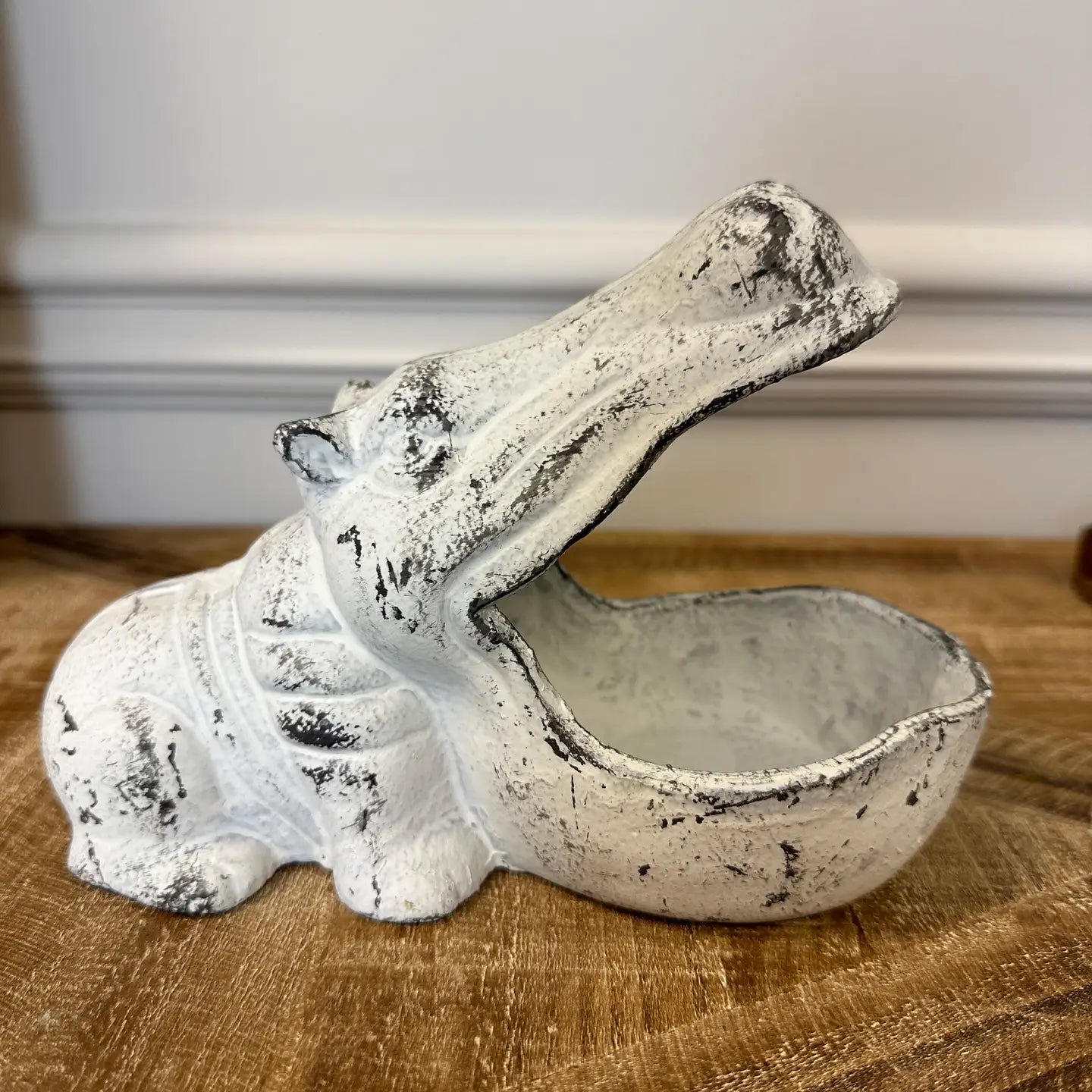 Cast Iron Hippo Storage Box