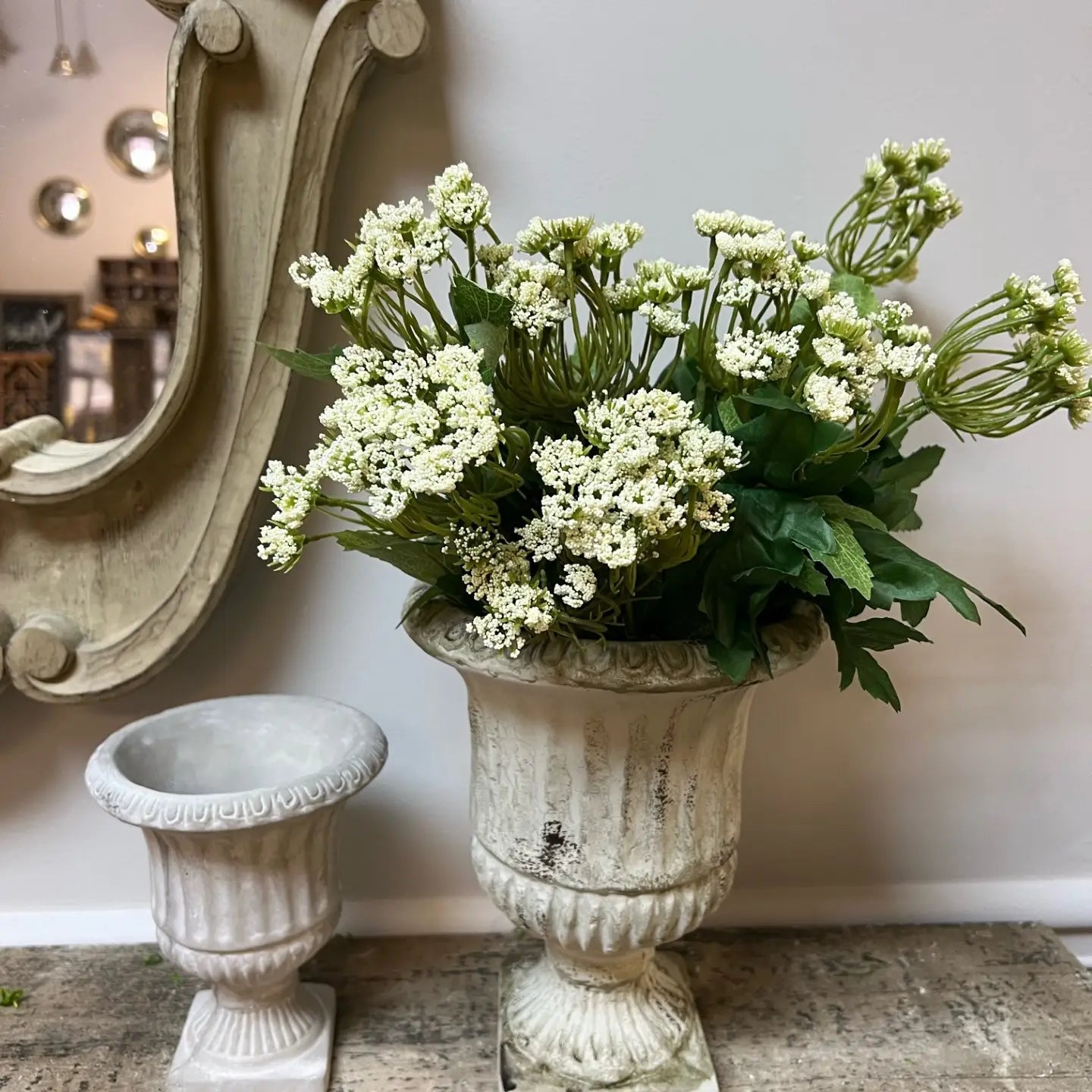 CEMENT URN PLANTER