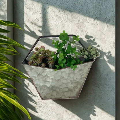 Galvanized Zinc Desktop Planter