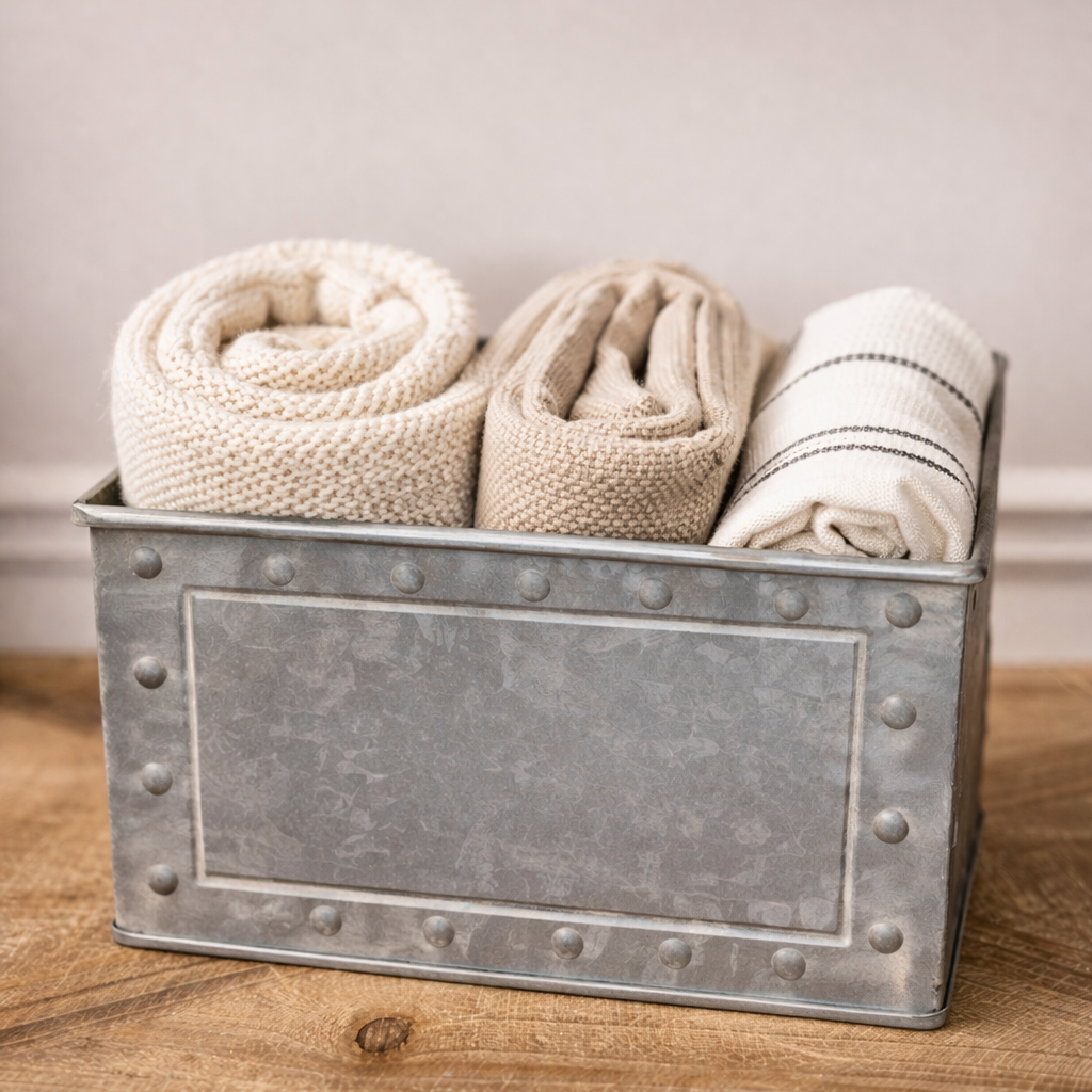 Iron Rectangle Storage Container - Set of 3