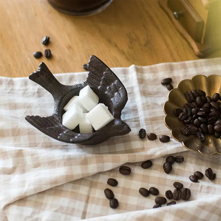 Rustic Iron Bird Tea Light Holder
