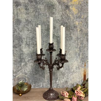 Vintage Style Cast Iron Candle Holder