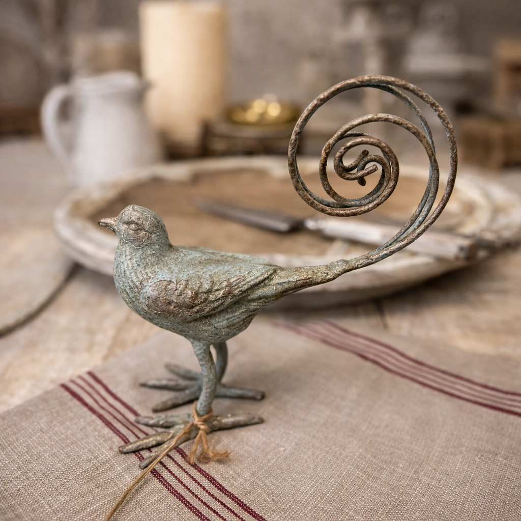 Cast Iron Bird Napkin Holder