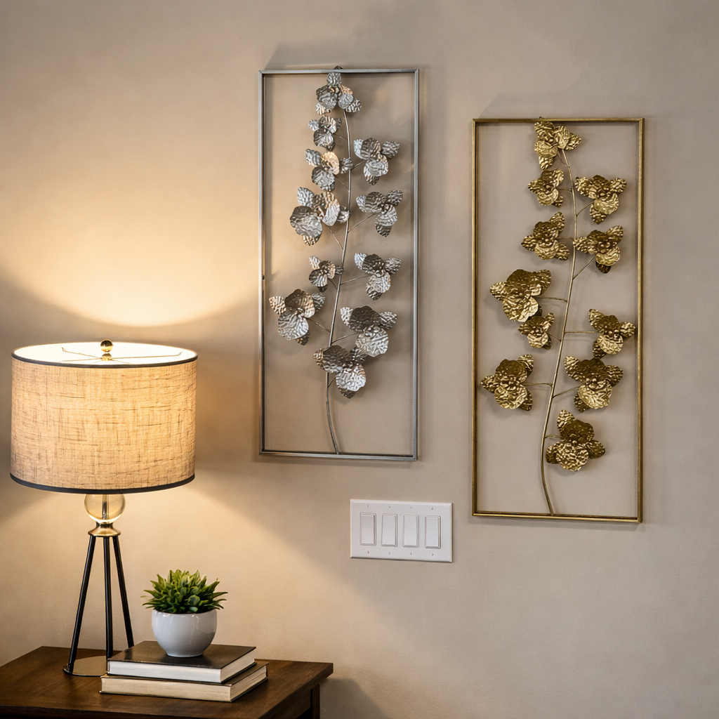 METAL FLOWER WALL DECOR
