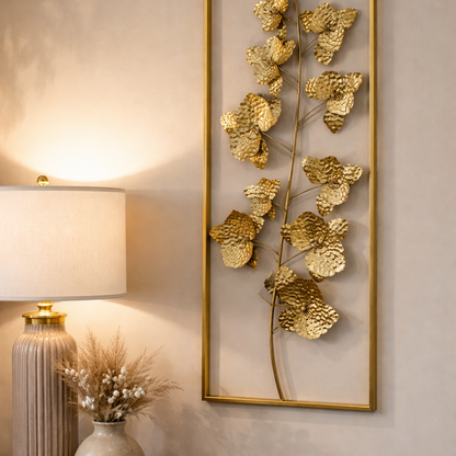 METAL FLOWER WALL DECOR