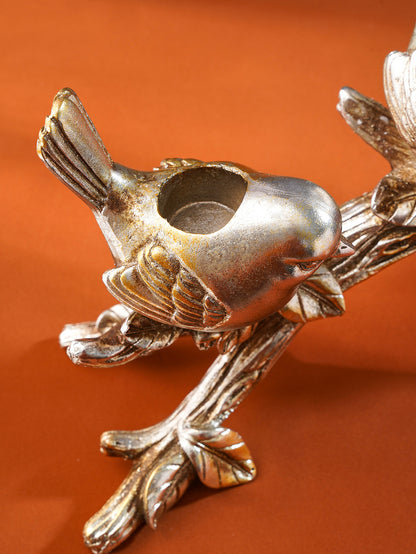 Bird Trio Branch Candle Holder