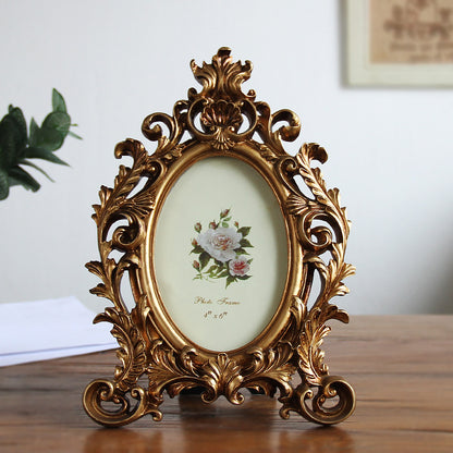 Baroque Crown Oval Photo Frame