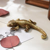 Gold Lizard Decorative Figurine