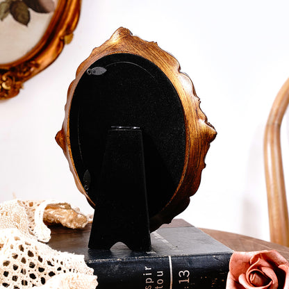 Vintage Style Ornate Oval Table Mirror