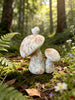 Distressed Cement Mushroom Décor