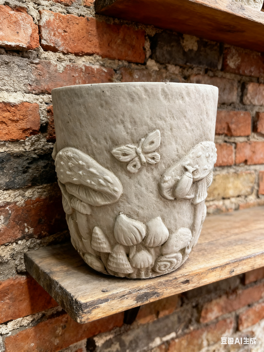 Woodland Mushroom & Butterfly Planter