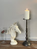 Hammered Metal Pillar Candle Holder