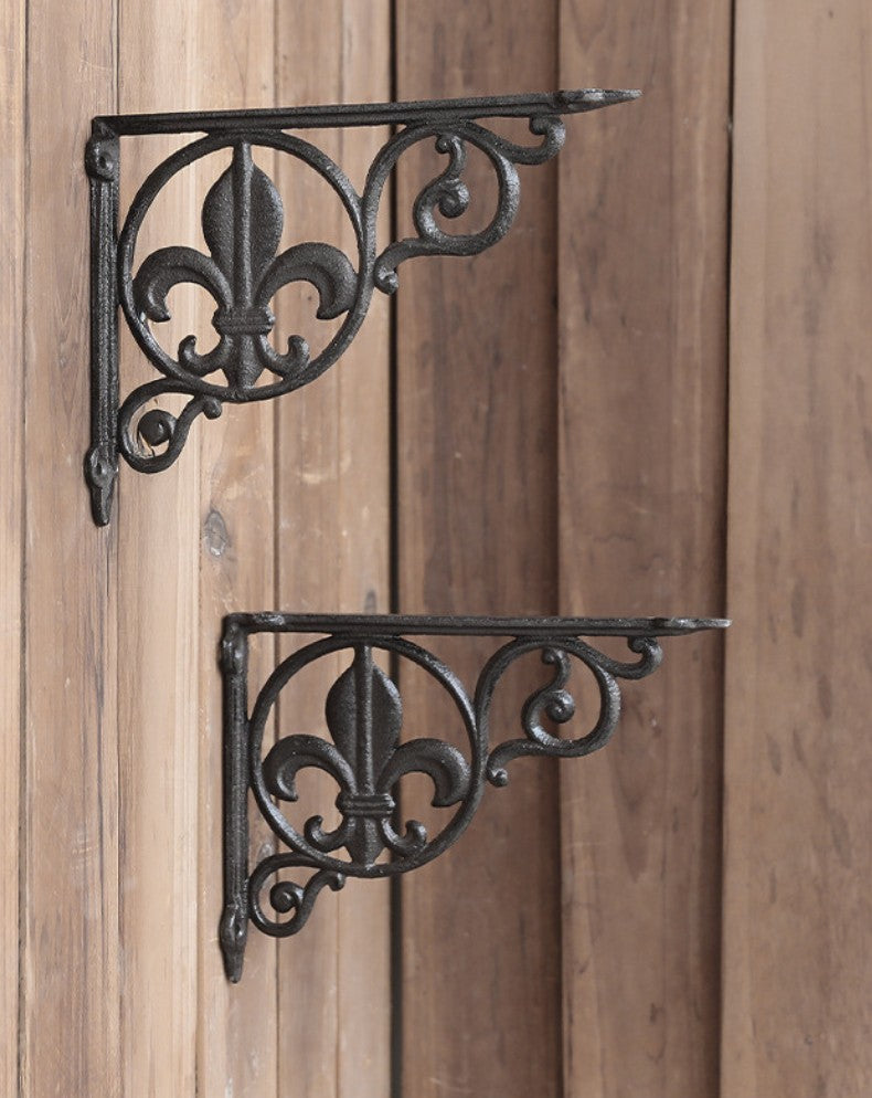 Iron Scrollwork Wall Brackets