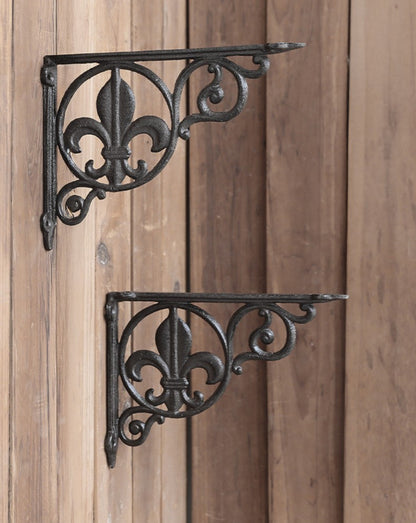 Iron Scrollwork Wall Brackets