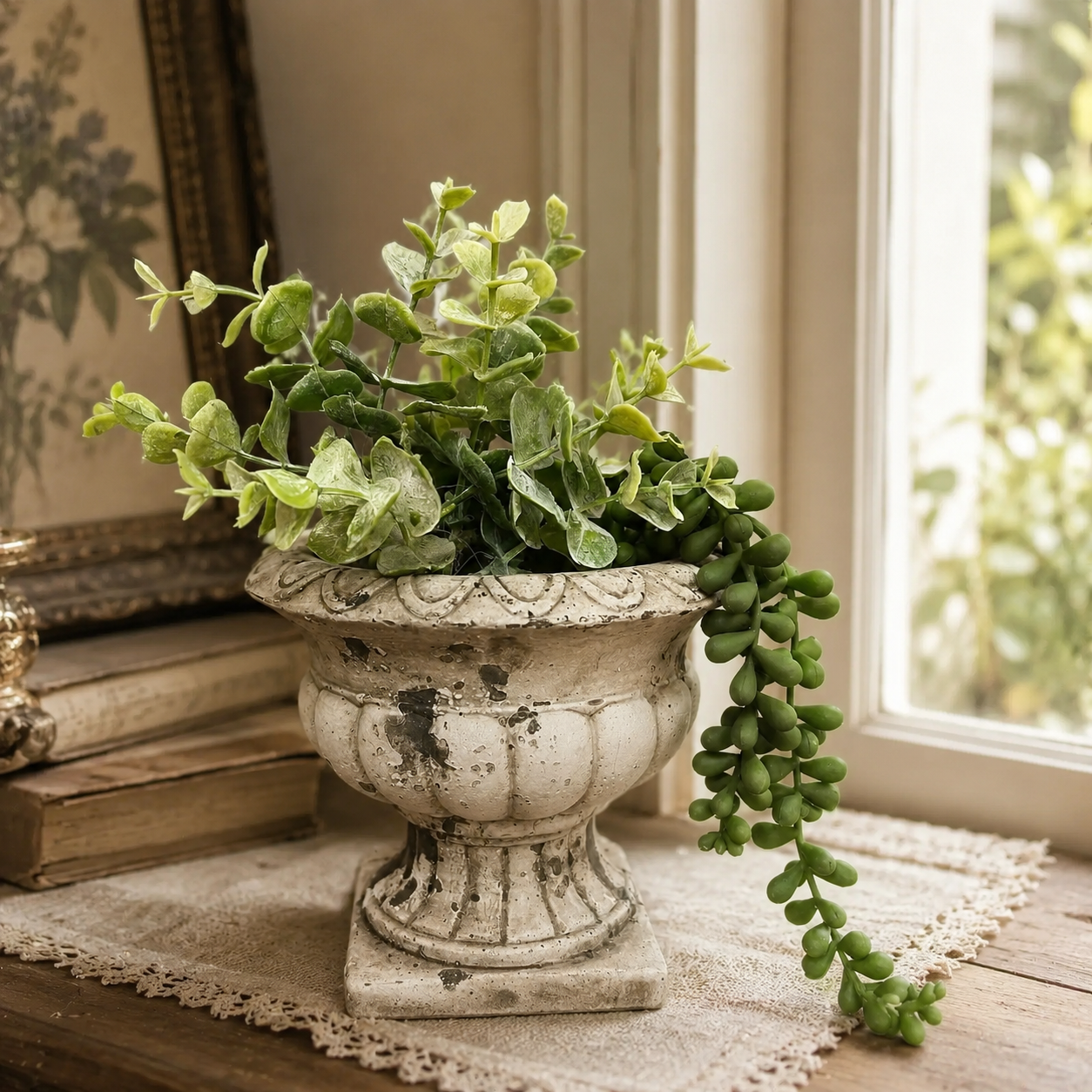 Cement Planter Urn