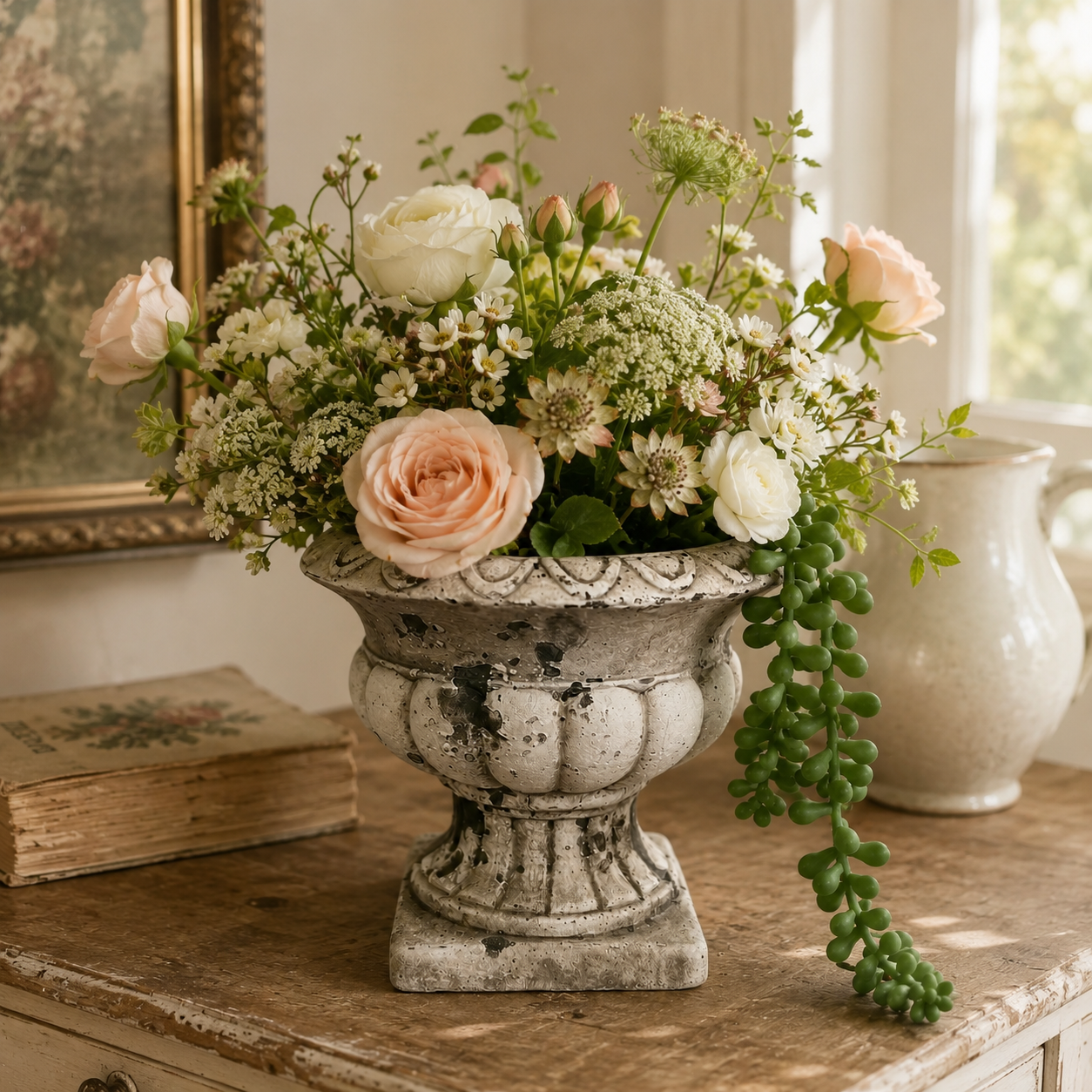 Cement Planter Urn