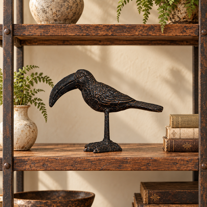 Iron Toucan Figurine