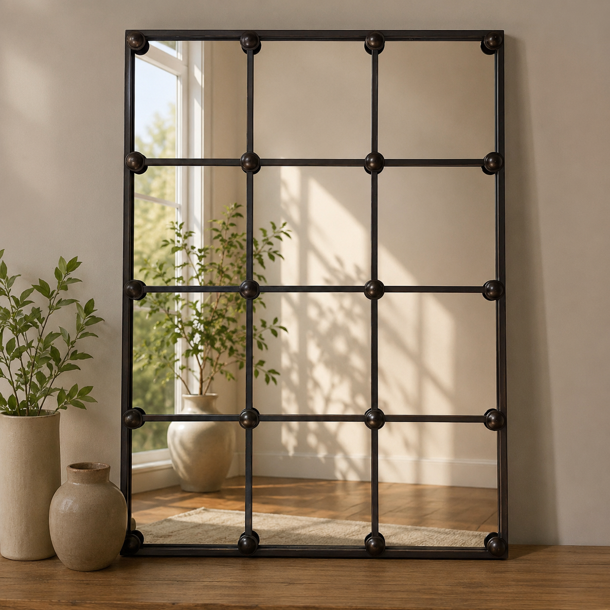 Cast Iron Rectangle Mirror