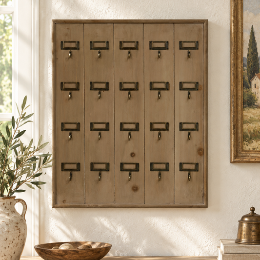 Rustic Recycled Pine Hotel Keyrack