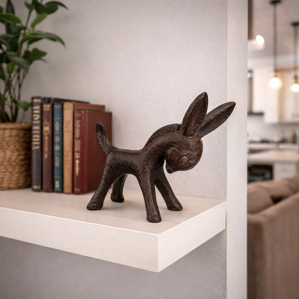 Cast Iron Donkey Figurine