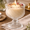 Glass Candy Jar with Lid & Pedestal Base