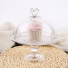 Elegant Glass Dessert Stand Set with Cloche Lids