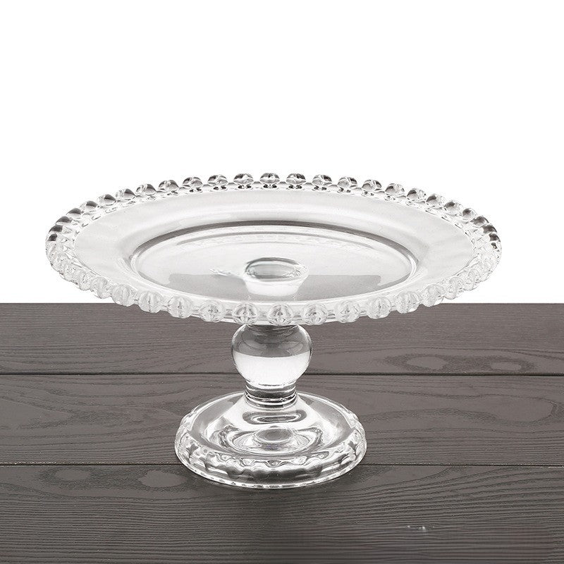 Crystal Glass Cake Stand Set