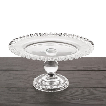 Crystal Glass Cake Stand Set