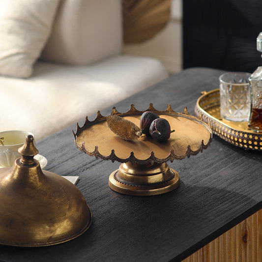 Metal Cloche with Base