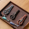 Vintage Style Embroidery Scissors with Brocade Sheath