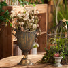Aged Iron Trophy Vase