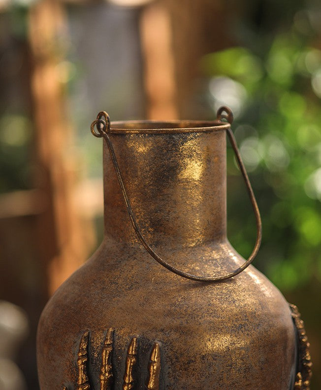 Skeleton Hands Iron Vase