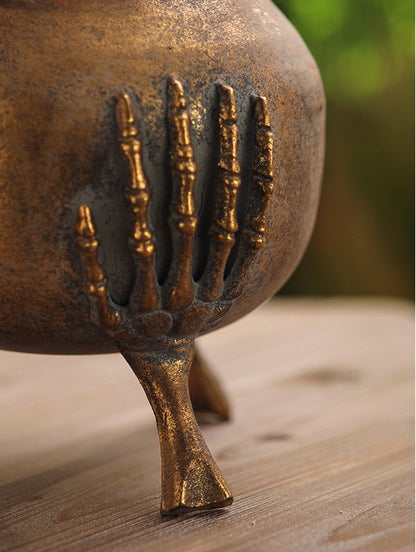 Skeleton Hands Iron Vase