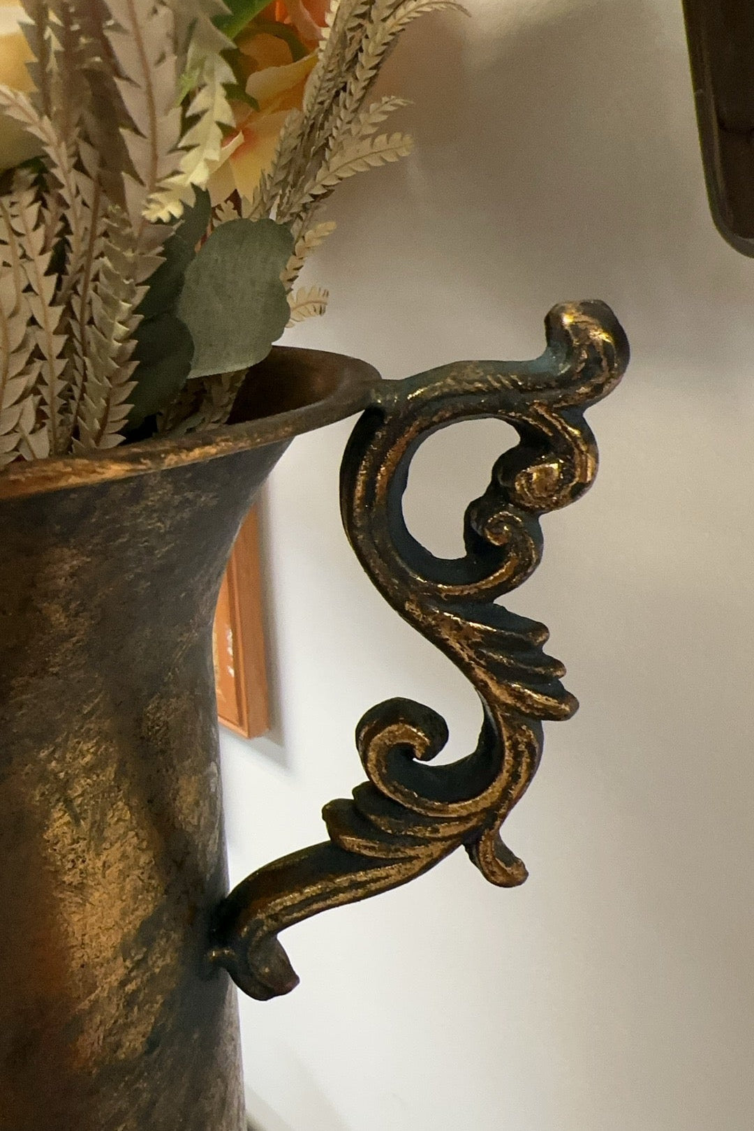 Gold Trophy Vase with Handles