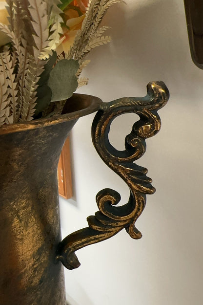 Gold Trophy Vase with Handles