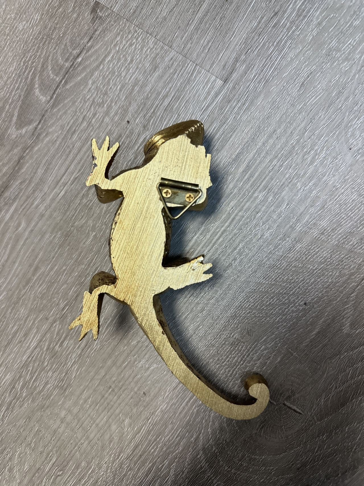 Gold Lizard Decorative Figurine