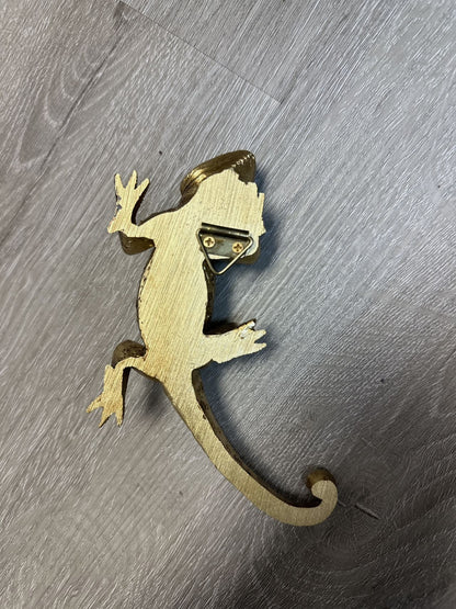 Gold Lizard Decorative Figurine