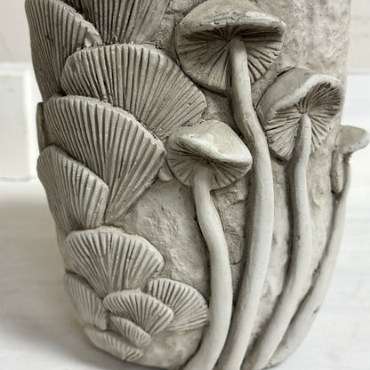 Cement Mushroom Relief Planter
